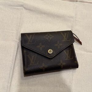Louis Vuitton Black and Brown Monogram Wallet